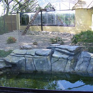 Snow leopard enclosure at Lakeland Wildlife Oasis, 14 June 2011