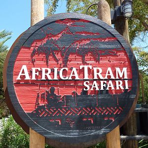 Africa Tram Tour Sign