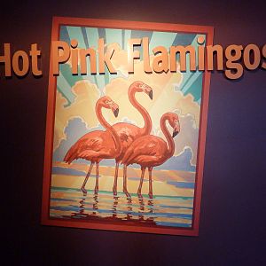 Hot Pink Flamingos - Entrance Sign