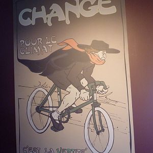 Hot Pink Flamingos - Climate Change Poster