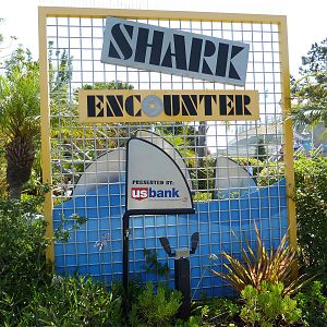 Shark Encounter - Entrance Sign