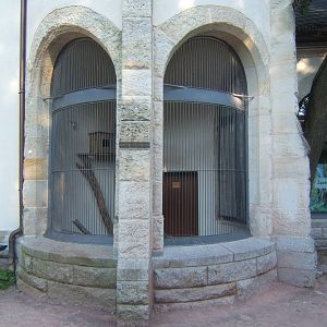 View of the old Cat House exhibit,now part of a History exhibit