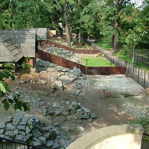 Goat paddocks at Wroclaw Zoo Sept 2008