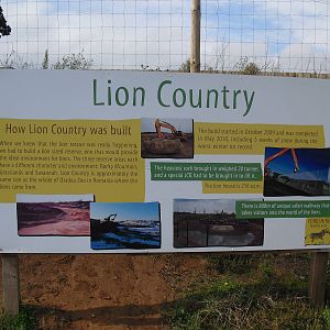 Interesting Lion Country Construction Sign - 06/09/2011