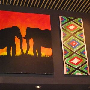 African Artwork - Cafe Bembe 16th July 2011