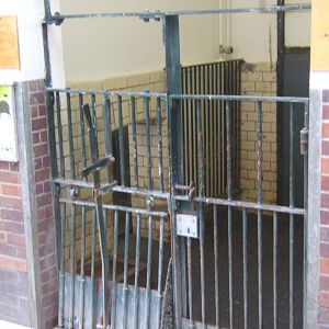 View inside the Pig House