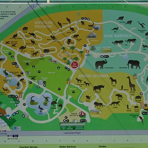 Map of the Perth Zoo (July 04, 2010)