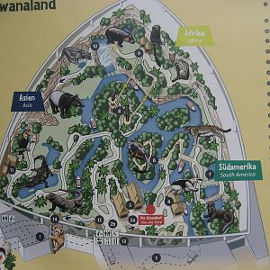 Leipzig Zoo - Gondwanaland map