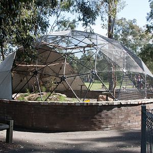 empty enclosure, Sept 2011