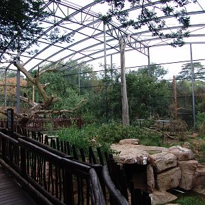 Large aviary for birds and mammals