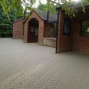 front of lemur exhibit