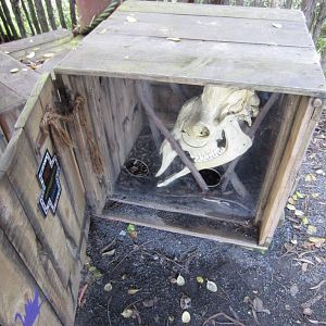 Transport crate display