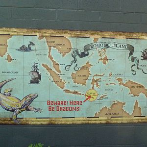 Komodo Dragon Exhibit - Sign