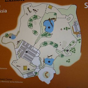 Elephants of Asia map