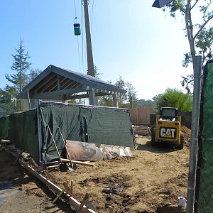 Construction of the new 4D theater.