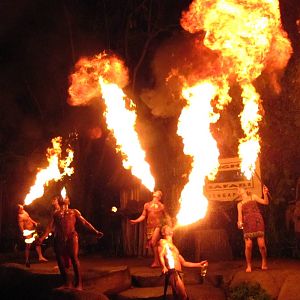 Entrance plaza - Fire breathers