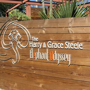 Elephant Odyssey - Entrance Sign