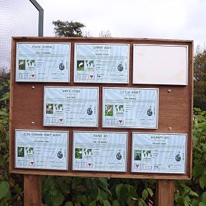 Signage for the wader aviary at Blackpool zoo 16/10/11