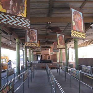 Africa Tram Safari Queue