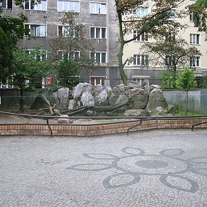 Asian Otter enclosure at the Old Zoo, Poznan Sept 08