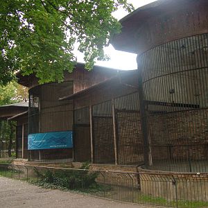Empty Cat House at the Old Zoo, Poznan Sept 08
