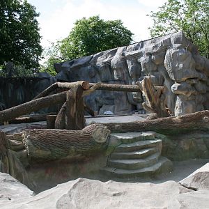 New enclosure for the bears, Summer 2011 (8)