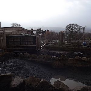 Indian rhino enclosure at Edinburgh Zoo 28/12/11