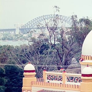 Elephant House and Harbour Bridge - Dec 1976