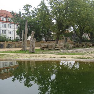 Leipzig Zoo - Elephant outdoor exhibit