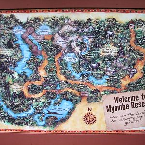 Myombe Reserve - Map