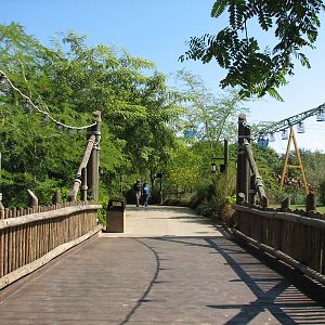 Nairobi - Bridge across Future Blesbok and Thompson's Gazelle Exhibit
