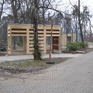 New enclosure for Eurasian lynxes and wildcats - under construction