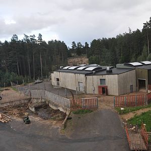 Elephant / Rhino house and off-exhibit enclosure