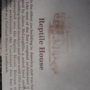 Feb. 2012-Sign Outside of the Reptile House