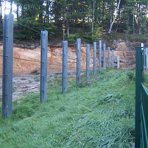View of part of one of the lephant enclosures