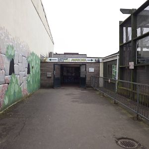 Elephant and reptile house entrance at Blackpool Zoo 11/03/12