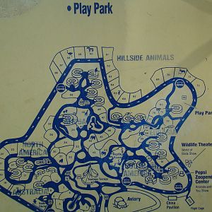 Old Los Angeles Zoo map