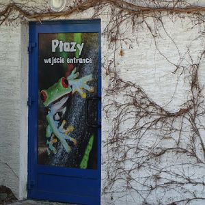 Door of pavilonu of amphibians