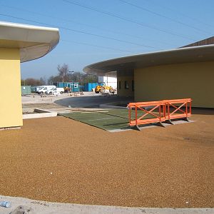 View of new pay kiosks