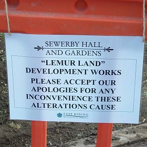 Sewerby Zoo, "Lemur Land" under construction 31st March 2012