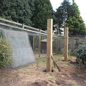 Sewerby Zoo, "Lemur Land" under construction 31st March 2012
