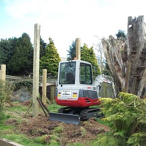 Sewerby Zoo, "Lemur Land" under construction 31st March 2012