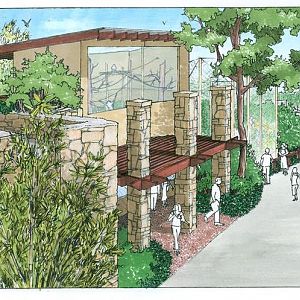 Drawing for New Gibbon exhibit set to open on Earth Day