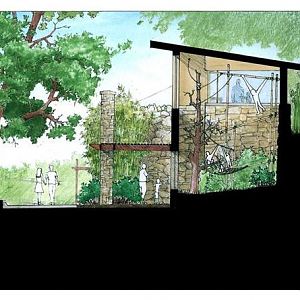 Drawing for New Gibbon exhibit set to open on Earth Day