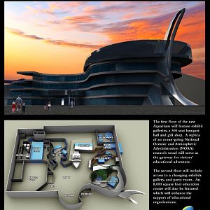 Concept Art for the new Living Planet Aquarium opening in 2013