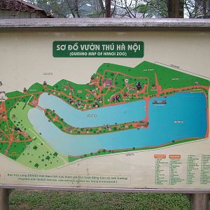 Map at Hanoi Zoo, 15/03/12