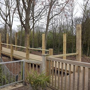 Wolf exhibit development at Blackpool Zoo 21/04/12