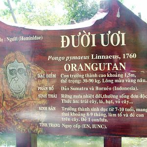 Signage Example at Saigon Zoo, 16/03/12
