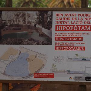 Map of the new hippo exhibit