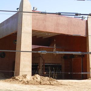 Elephant barn viewing building
